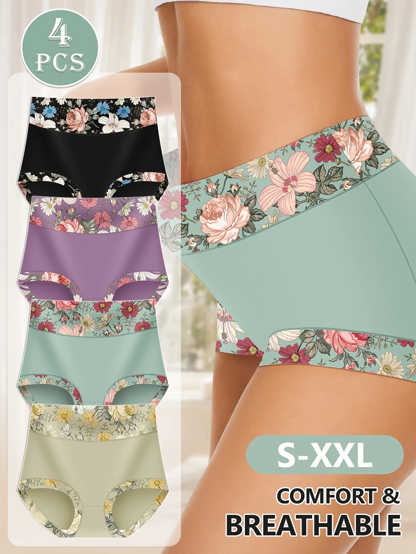4-pecas-cuecas-femininas-de-cintura-alta-meiyating-–-estampa-floral-elegante-ajuste-confortavel-poliester-respiravel-design-sem-costura-para-medio