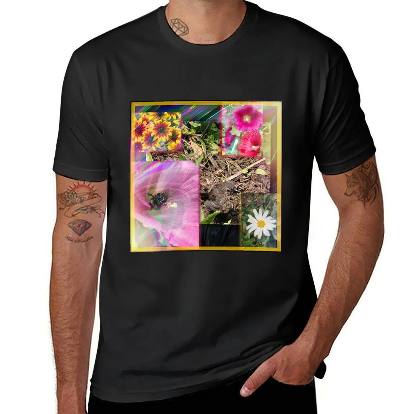 Spring photo collage T-Shirt tees graphics aesthetic clothes mens t shirts