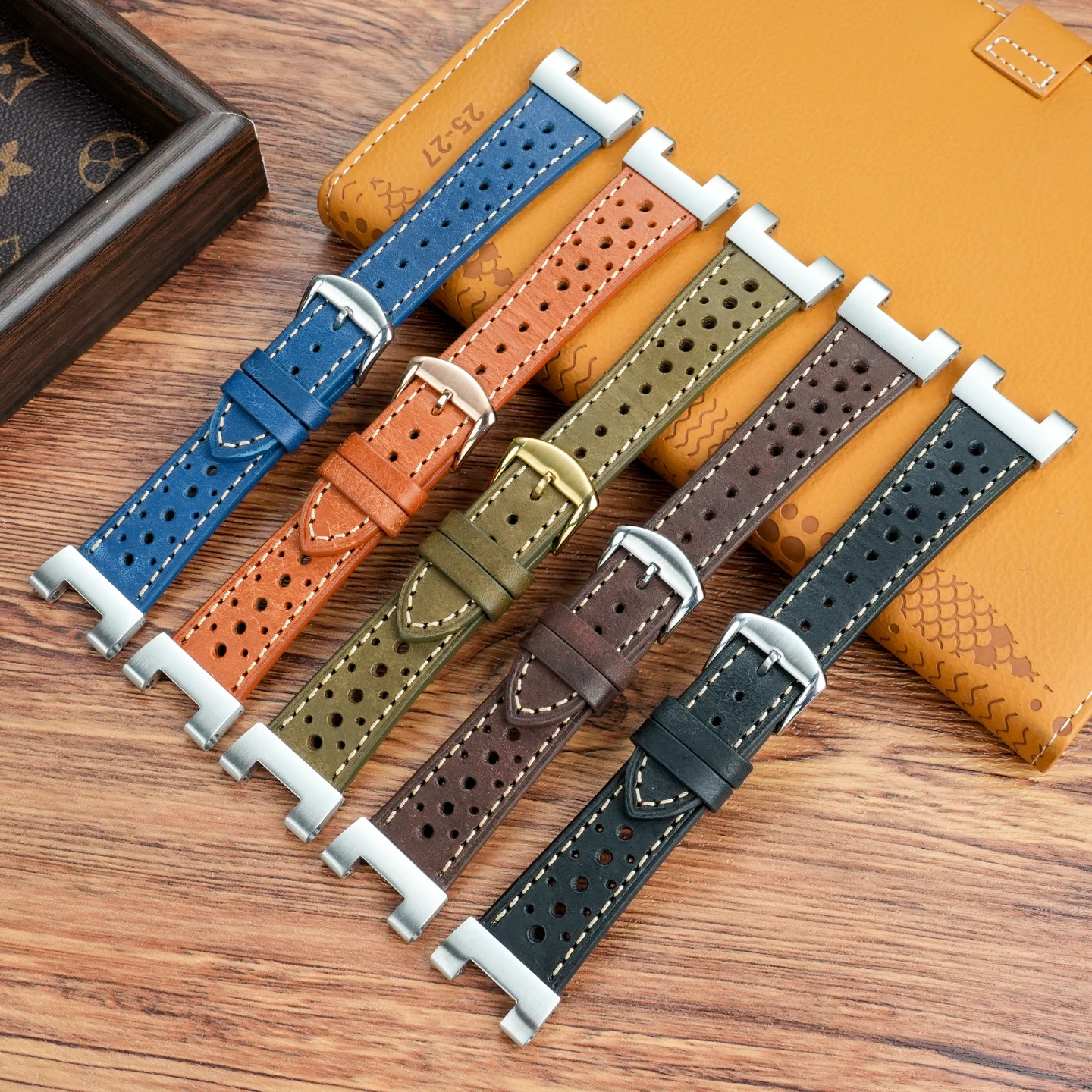 حزام ساعة من الجلد الطبيعي لساعة كاسيو G-SHOCK GST-210/W120L/S130L/S310 GST-B100 W300/400G ملحقات حزام الساعات للرجال #3