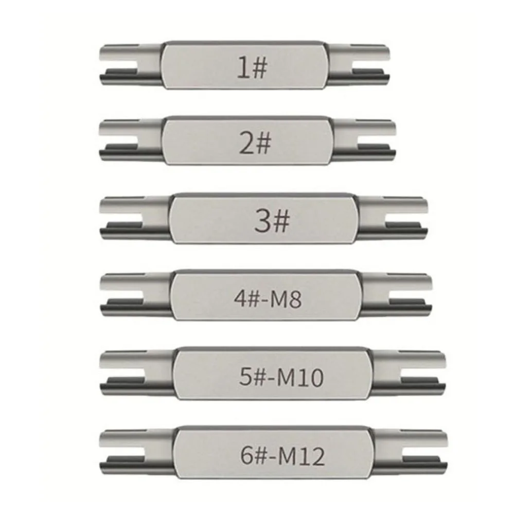 6PCS Broken Tap Extractor Hex Double Head Screw Remove Tools M4/5/6/8/10/12 For Hand Tools Taps  Accessory In Stock Wholesale