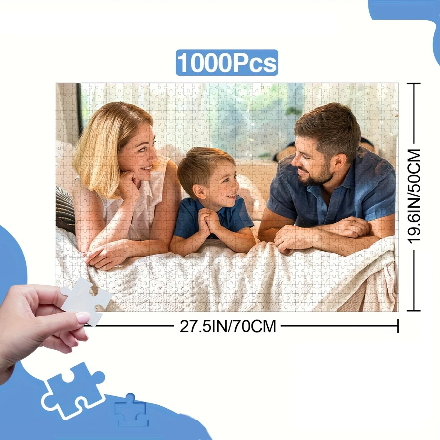 1000 Pcs Custom Puzzles with Your Own Design, Personalized Gifts for Weddings, Birthdays, Valentine's Day, Mother's Day, Father's Day, Christmas - Perfect for Parties and Special Occasions, Holiday Gifts, Party Favors, Unique Souvenirs, Creative Crafts, Craft Enthusiasts, Event Organizers