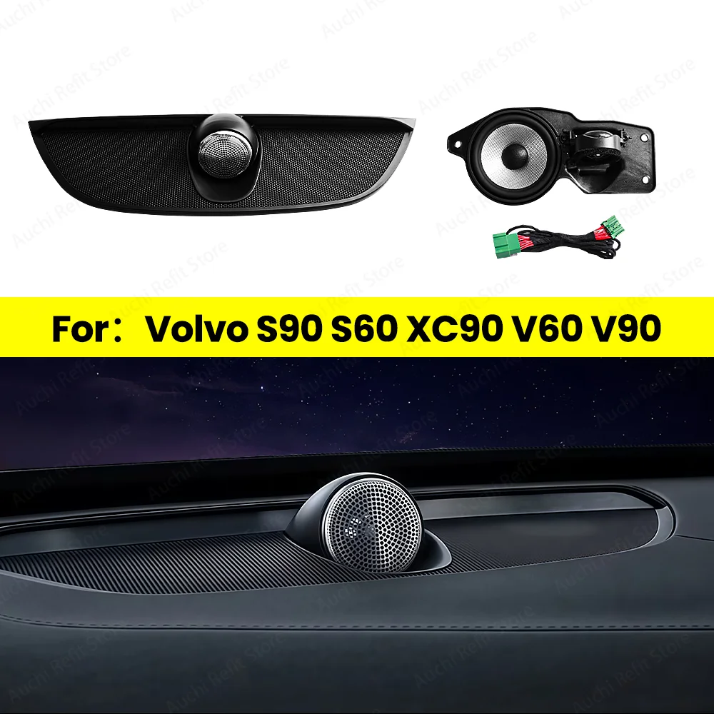 Auchi Central control instrument panel center speaker For Volvo S90 S60 XC90 V60 V90 2017-2026 Plug and play, easy to install