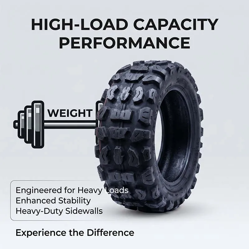 

90/65-6.5 Heavy Duty Offroad Scooter Tire Zero 10X Dualtron Tough Sidewall High Load Anti Slip Wear Resistant Rubber Tyre TH012
