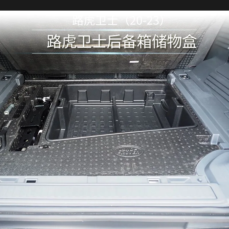 

Горячая распродажа SAAR, подходит для Land Rover Defender 110 20–22 лет, многослойный ящик для хранения из АБС-пластика, флокированный ящик для хранения багажника