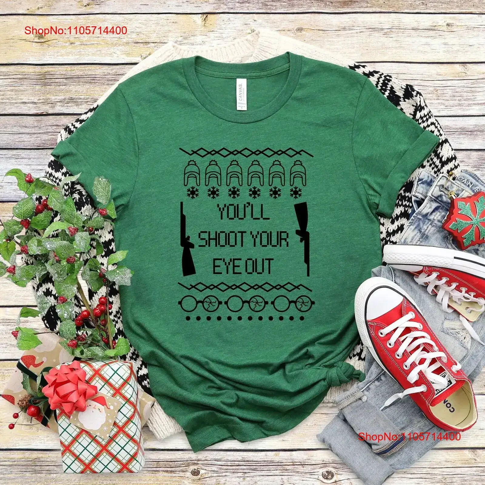 You'll Shoot Your Eye Out Holiday T Shirt Optometrist Ophthalmologist Ophthalmic Tech Opto A Christmas Story vintage Washed