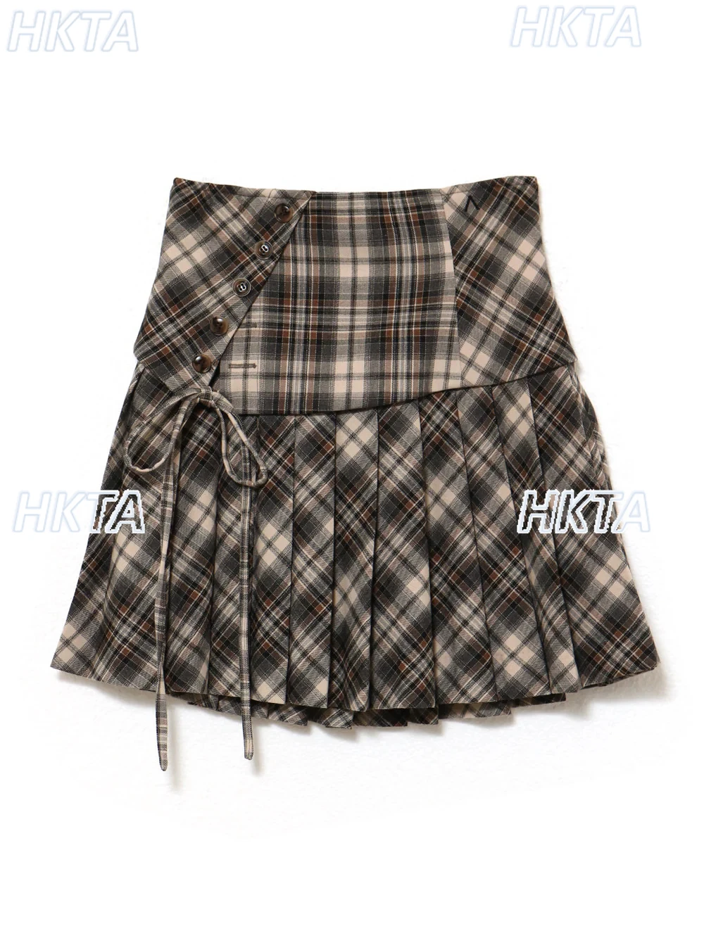 Gonna a pieghe a vita alta dimagrante in stile dolce giapponese Gonna corta casual sportiva per ragazze in stile college estivo da donna