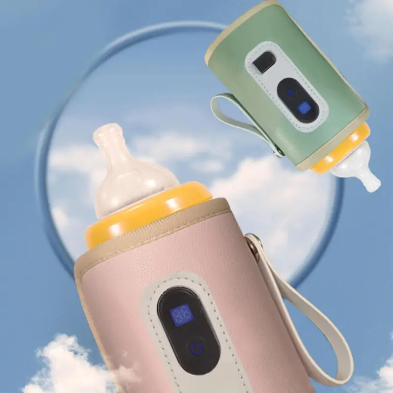 Usb Digital Display Baby Bottle Warmer Portable Car Travel Heating Milk Bottle