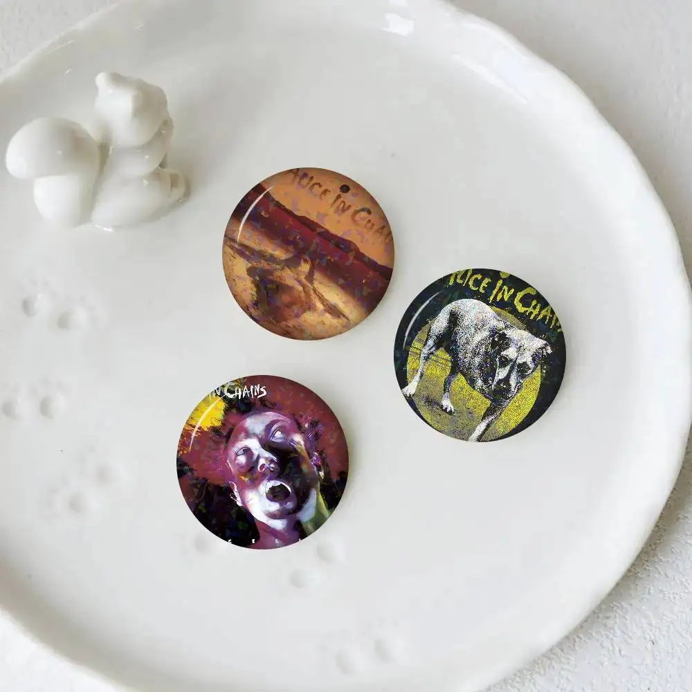 Retro Band A-Alice In Chains  Button Pin Handmade Brooch For Clothes Cartoon Badge Backpack Decoration Jewelry Accessories