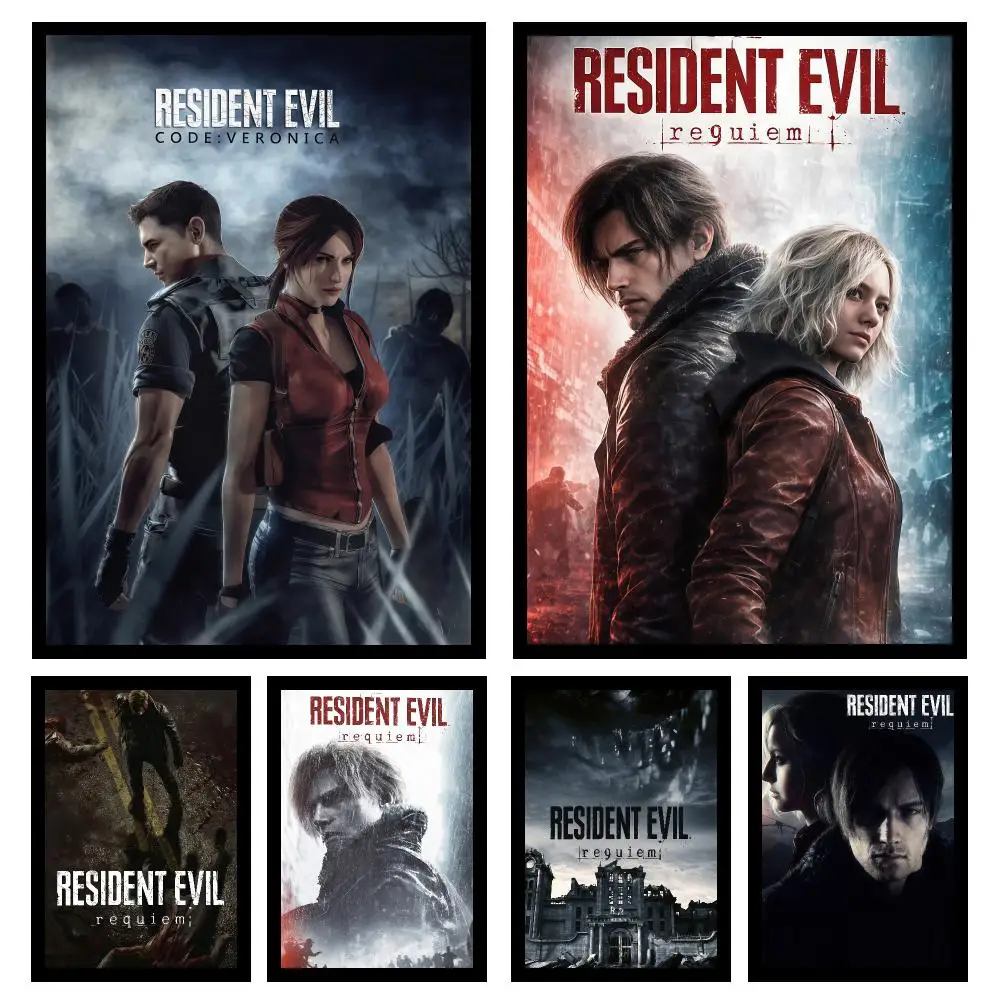 Horror R-Resident Evil Requiems Poster Wall Art Print Decorative Mural Home Decor Gift Unframed