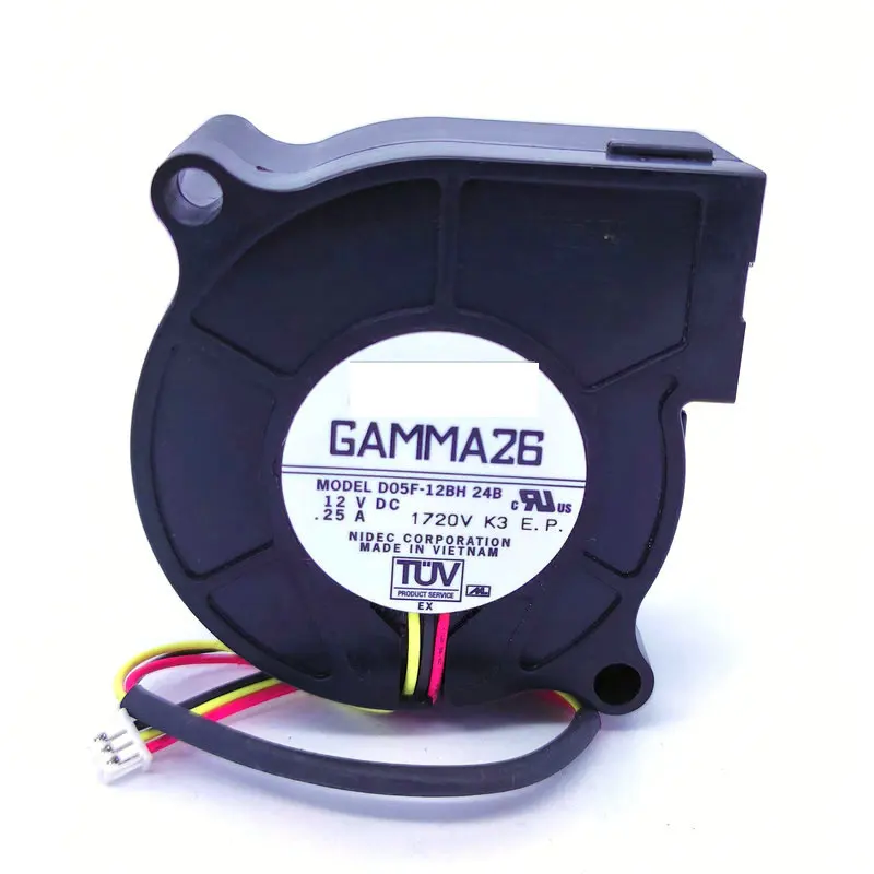 New Cooling Fan for Projector D05F-12BH 24B 42A(EX) DC12V 0.25A 50*25MM 3Lines