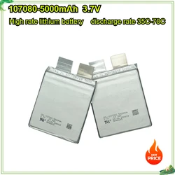 2Pcs 3.7V Max 4.2V 5000mAh 107080 40C DIY 3S Battery Cell for Jump Car Starter Automobile Ignite Welding Pen Drone 10*70*80mm