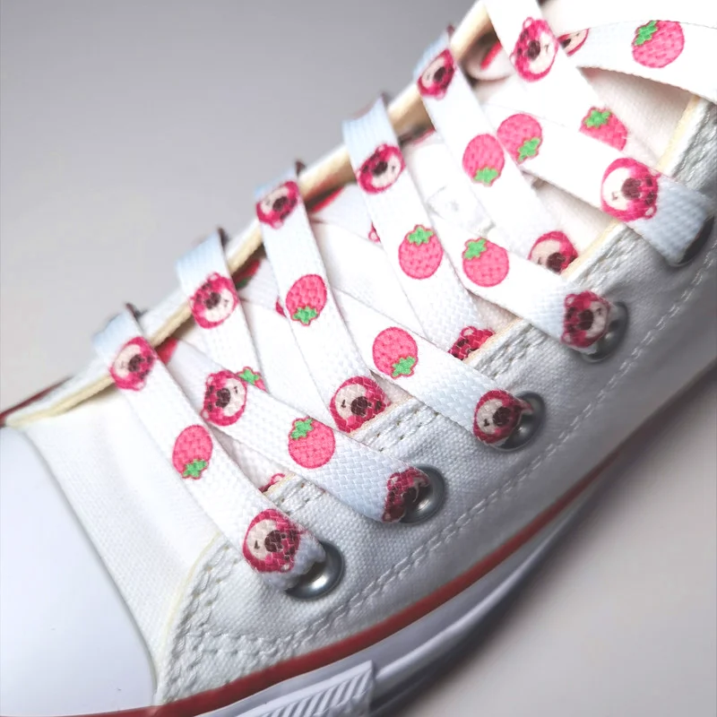 Disney Cartoon Mickey Stellalu Shoelaces Doodle Color Canvas Sports Sneakers Decorate Accessories Student Kawaii Shoe Lace Gifts