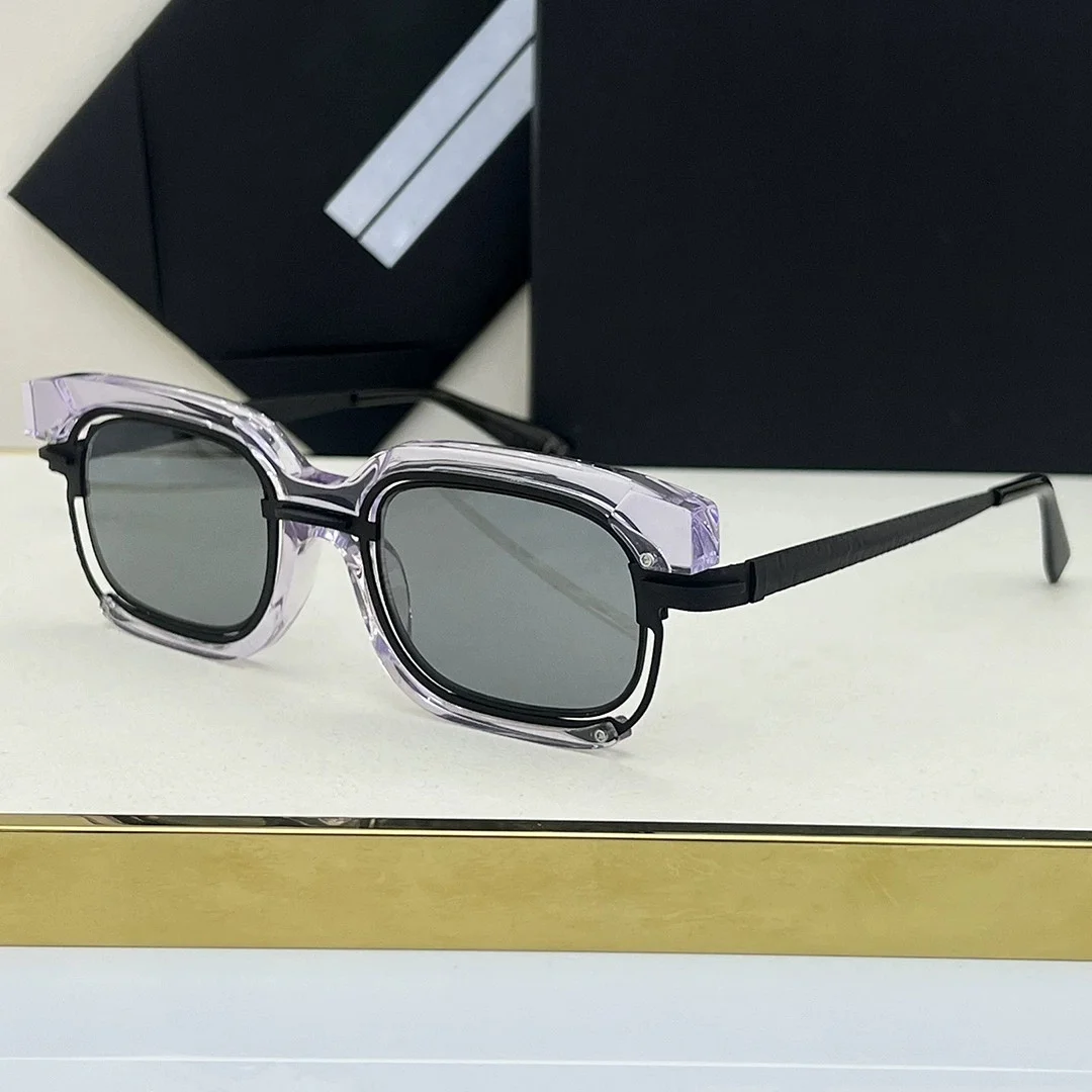 Belight البصرية MASKE H91 شكل مربع ألمانيا تصميم خلات مع معدن الرجال النساء خمر النظارات الرجعية وصفة طبية عدسة