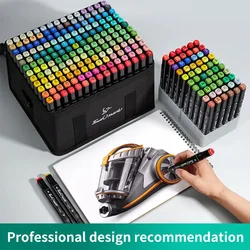 Touch Art Color Marker Pens 24/30/36/40/60/80 Pcs Painted Set Graffiti Pen Ceramic DIY Bag Pack Gfit Set High Quality