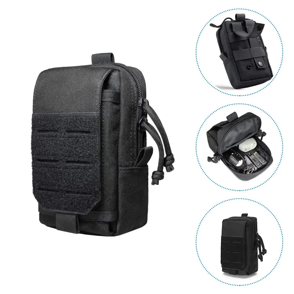 

Tactical Waterproof Small Pouch Multi-Function for Phone GPS Wallet Fits on Belt Vest Backpack Secure Carry