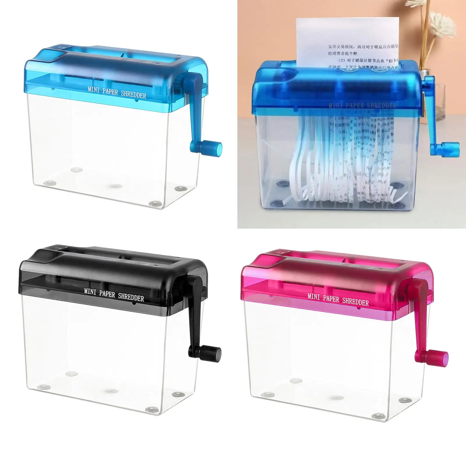 Manual Shredder Mini Paper Cutting Machine Receipts A4 Size Stationery Handheld Office and Teaching Supplies Paper Shredder