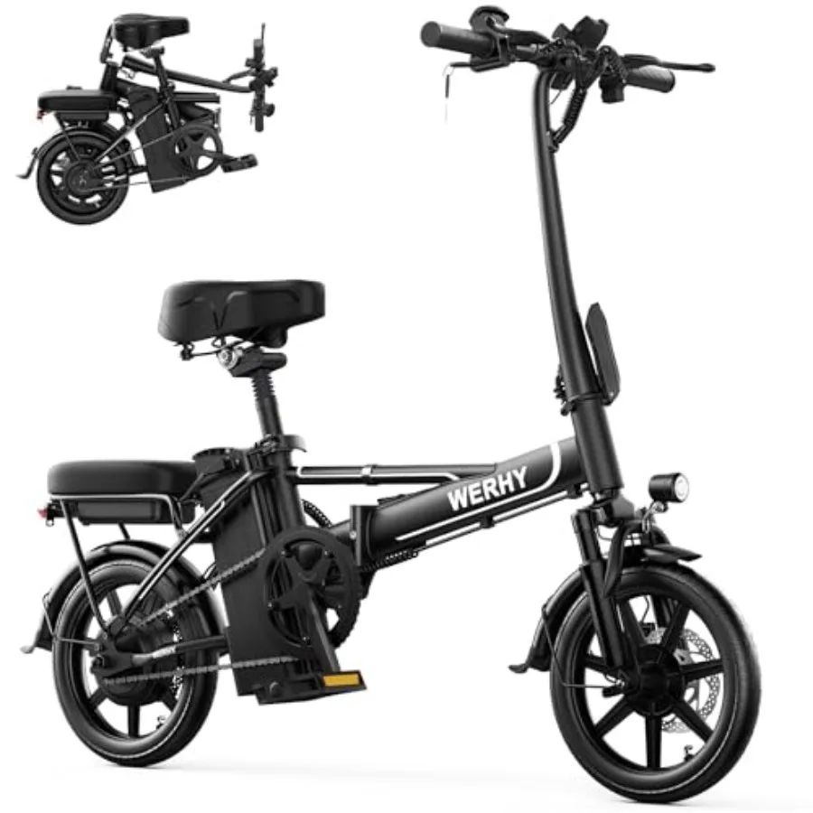 

Electric Bike for Adults 500W Motor 22 MPH Max Speed Folding Ebike 14 Electric Bicycles Max 30 40 50 Miles Range Pedal Assist M