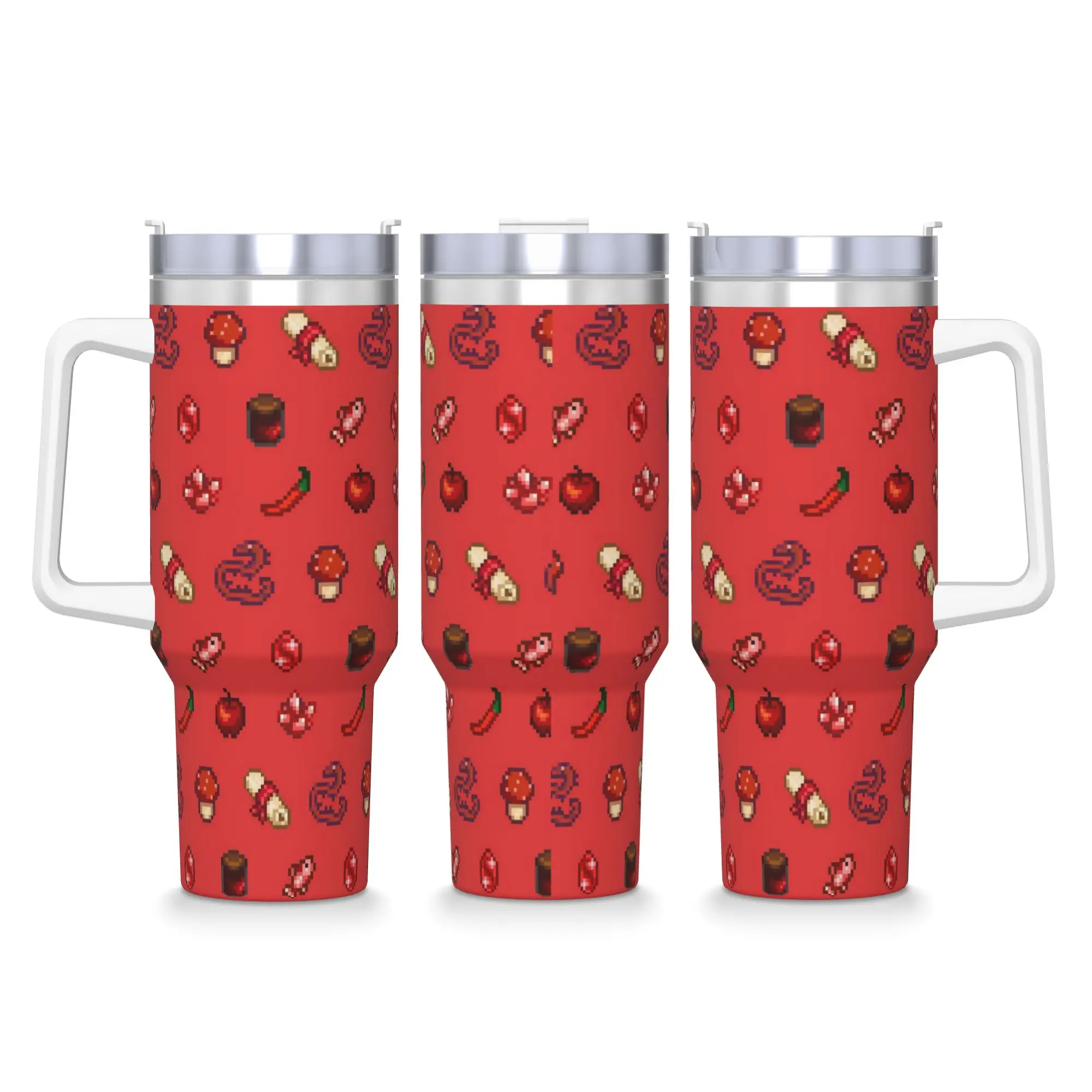 

Стакан из нержавеющей стали Stardew Valley Animals Курица Термокружка Изолированные кружки для холодных напитков Чашка для путешествий на заказ DIY Бутылка для воды