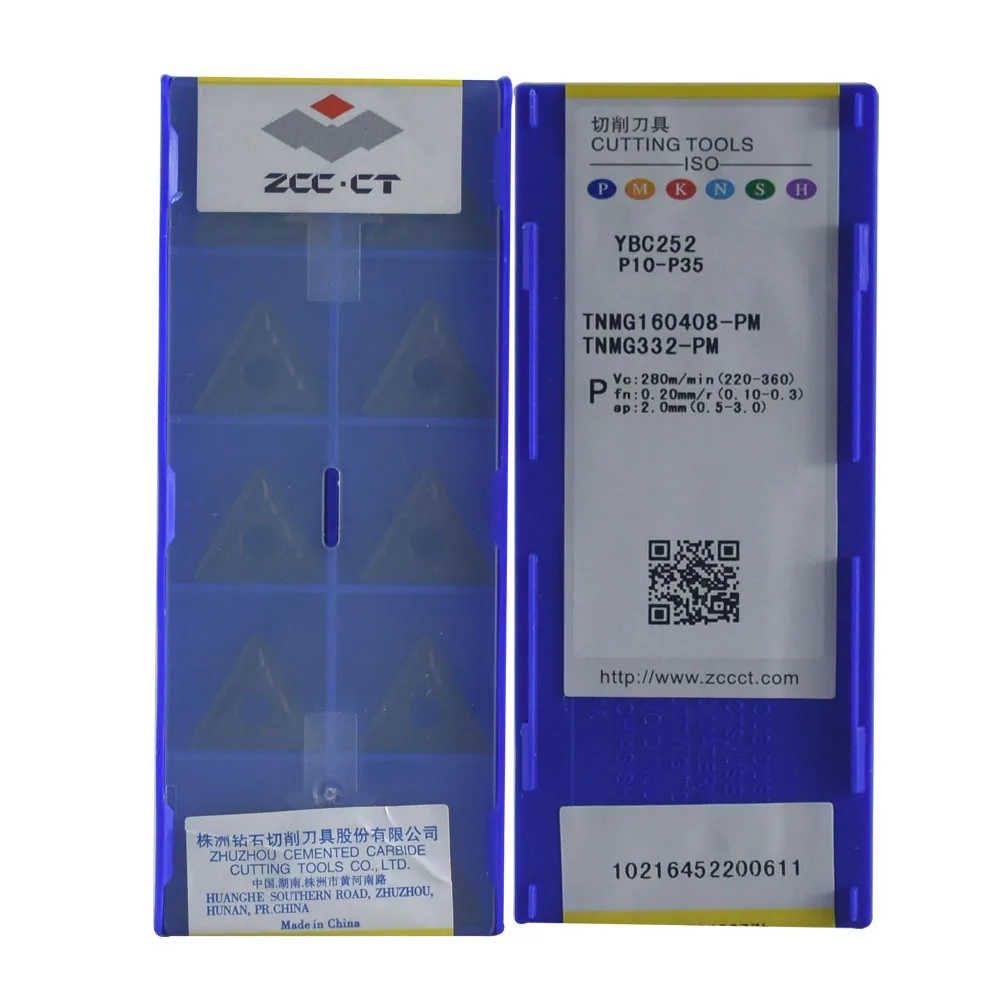 オリジナルTNMG 160408 -PM YBC252 CNC 超硬インサート鋼用旋盤旋削工具