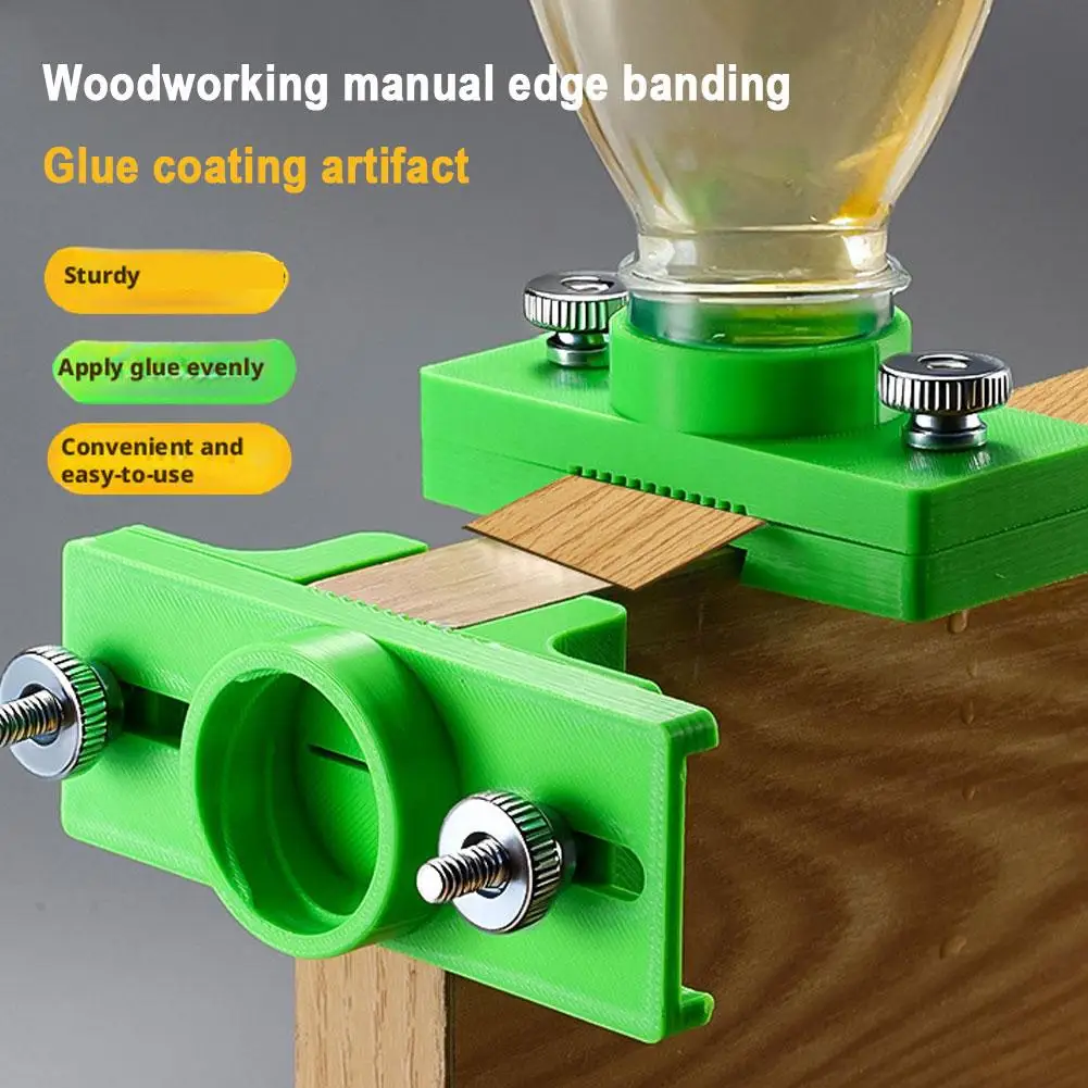 Adjustable Edge Banding Glue Applicator Installation Fixture With Glue Limiter For Woodworking Tool  Accessories