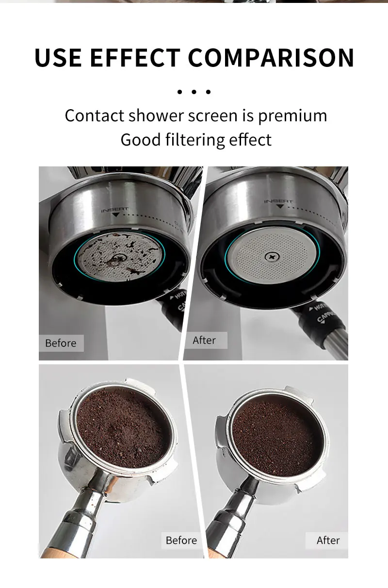 Espresso Puck Bildschirm Filter Bildschirm Mesh Platte Siebträger Wiederverwendbare Kaffee Machen Für Espresso Maschine Zubehör Barista Werkzeuge – Detail 8