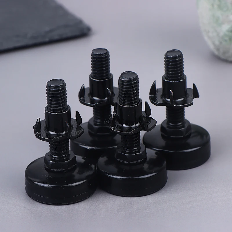 {HMA84} 4 قطعة 3/8 بوصة-16 موضوع قابل للتعديل الأثاث كرسي قدم مستوى الترباس الطابق حامي الساق وسادة خزانة الجدول أريكة رفع #4