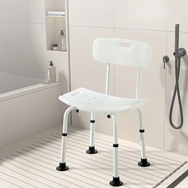 Elderly Pregnant Women Shower with Anti Slip Seats and Chair Aluminum Alloy Anti Fall Safety Bathroom Shower Bench Furniture