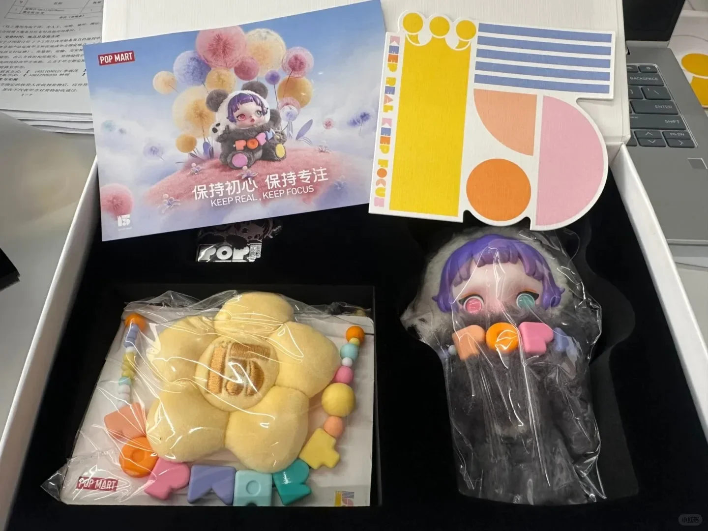 กล่องของขวัญฉลองครบรอบ 15 ปีของ POP MART ชุดสีพิเศษ SKULLPANDA LAZY PANDA ของขวัญคริสต์มาสสุดฮิต