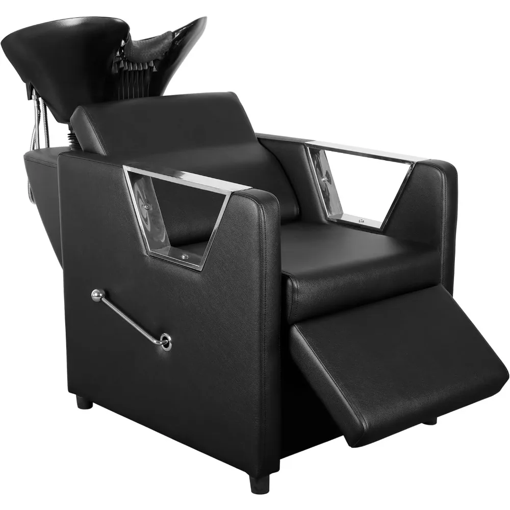 Polar Aurora Backwash Chair lavello regolabile in plastica ABS per Shampoo con supporto per le gambe per salone di bellezza Spa