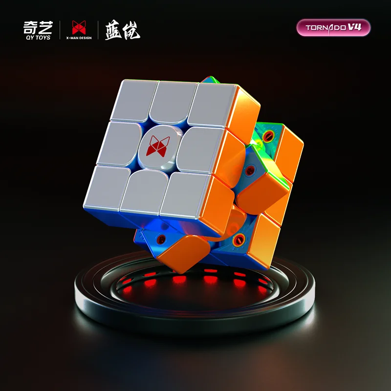 Limited Edition Cube Qiyi X-Man Tornado V4 M Pioneer UV Lanlan Magnetic Magic Speed Cube Stickerless Toys for Kids