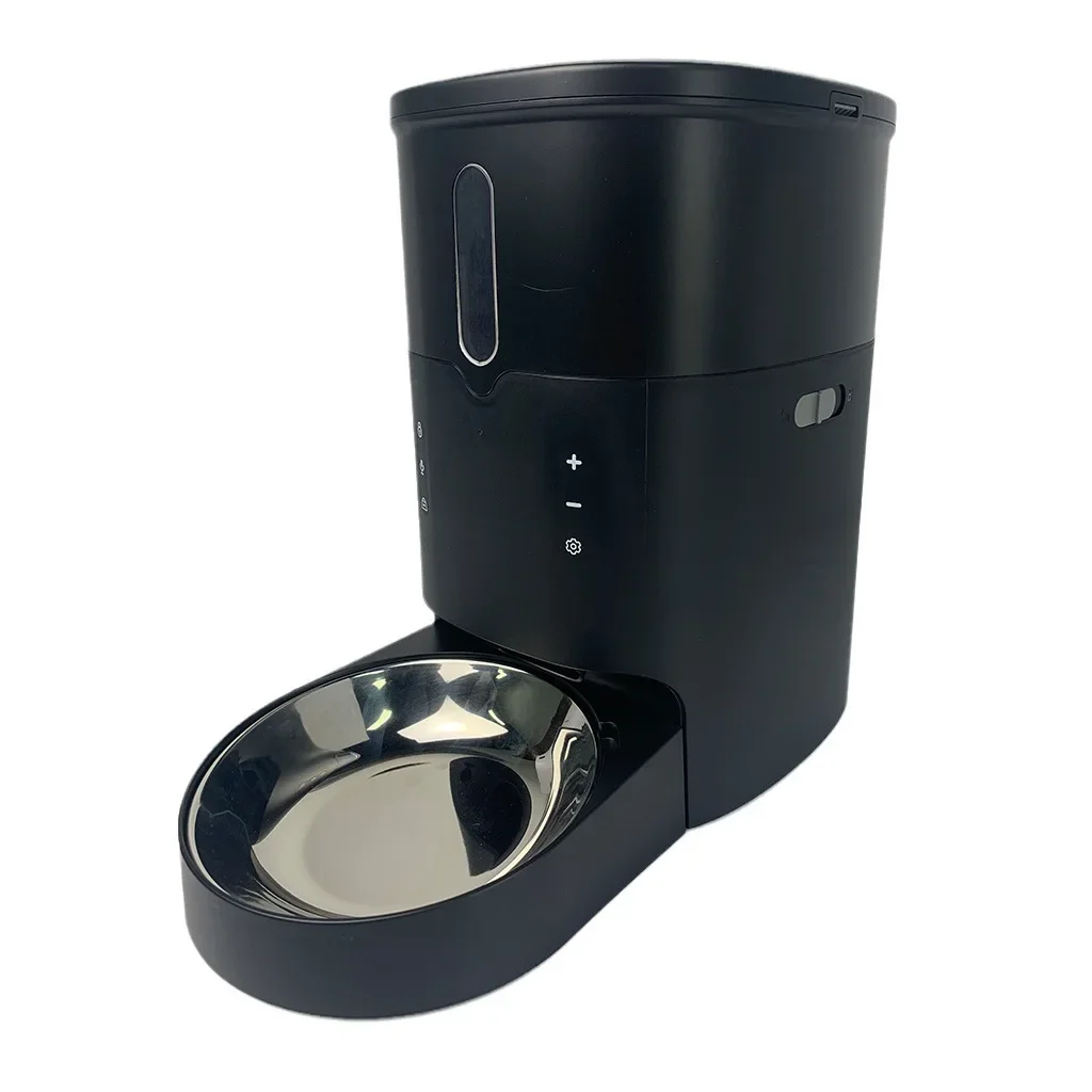 Graffiti feeder Pet feeder Smart button cat and dog feeding bowl Timed quantitative feeder