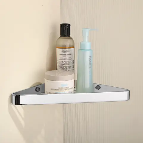 बाथरूम शेल्फ कॉर्नर शावर शेल्फ स्क्रू के साथ 304 स्टेनलेस स्टील कॉर्नर ऑर्गनाइज़र स्टोरेज हैवी-ड्यूटी खोखला शैम्पू रैक 10 best sales कोने की शेल्फ बाथरूम - №7