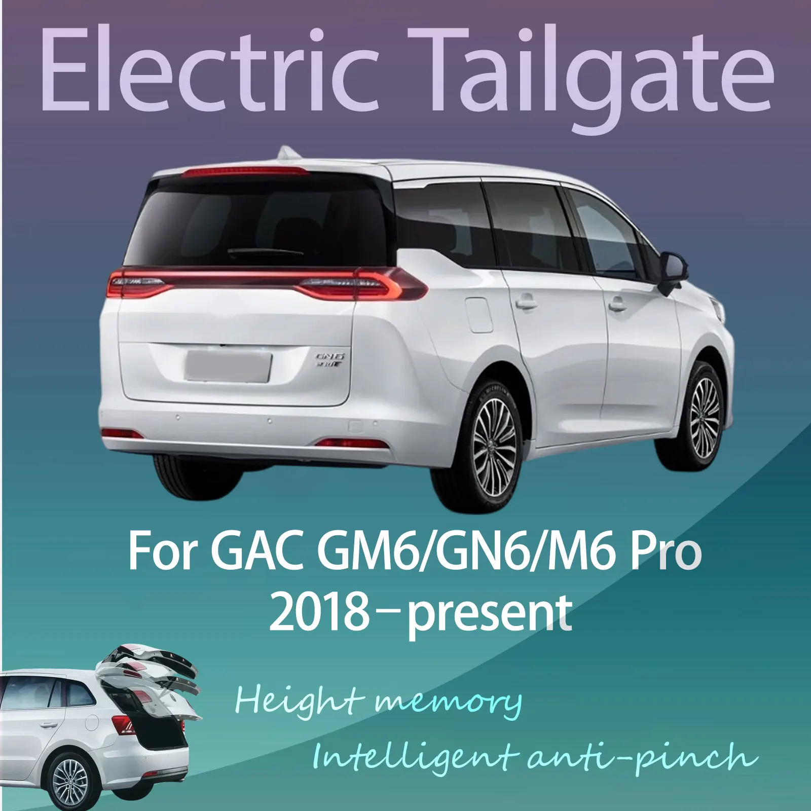 For GAC GM6/GN6/M6 Pro 2018–present Electric Modified Tailgate Intelligent Height Automatic Lifting Key-Controlled