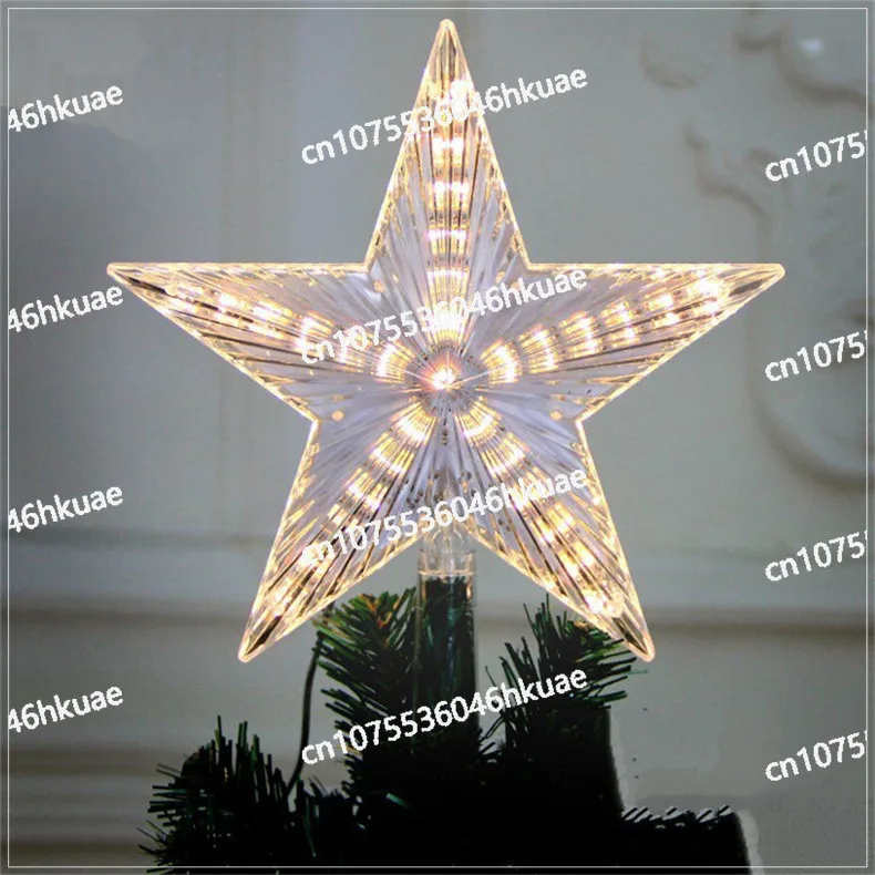 

New LED Pentagram Tree Top Light Window Live Broadcast Atmosphere Decoration Christmas Lights