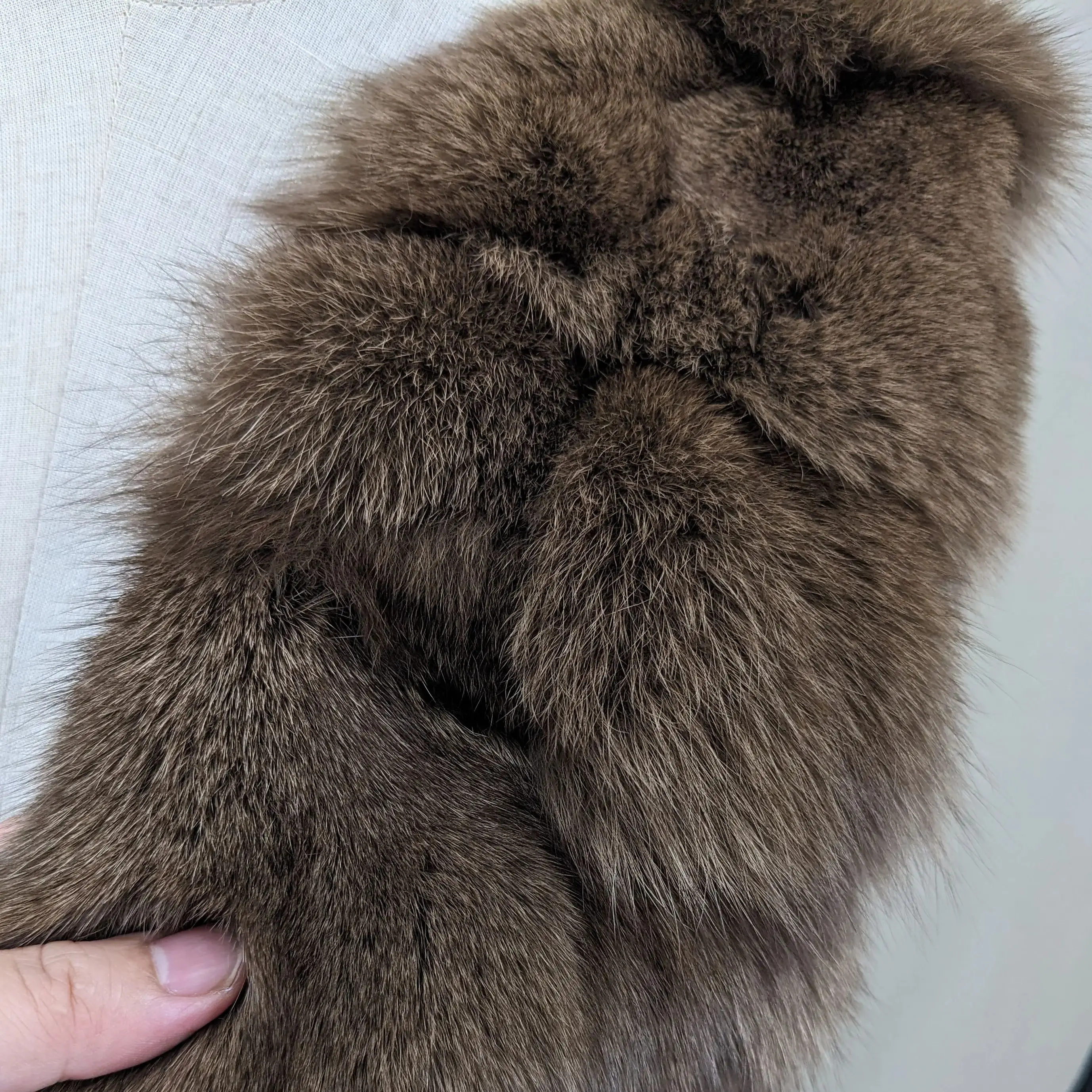 Natural Fox Fur Vest for Women, Royal Blue Color, New Trend Waistcoat,  2210013