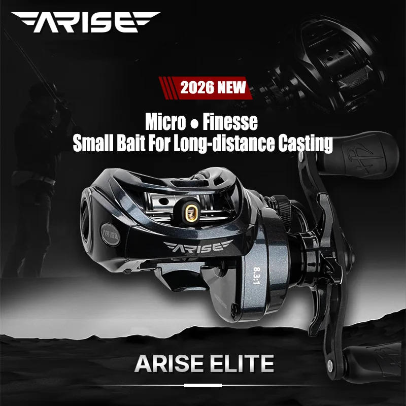 

HAIBO 2026 ARISE ELITE Casting Reel 153g 7.2:1/8.3:1 STS AMC+ 2.0 Gear System LFC 4.3g Ultralight Spool Fishing Reel
