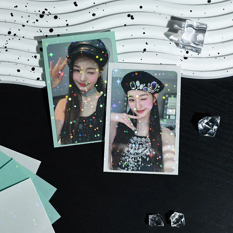 Sharkbang 50 قطعة/الوحدة هولو حافظة بطاقات 61x91 مللي متر 20C ستار سلسلة PP Kpop أصحاب لبطاقات بريدية أفلام أرواق لعب Photocard حامي