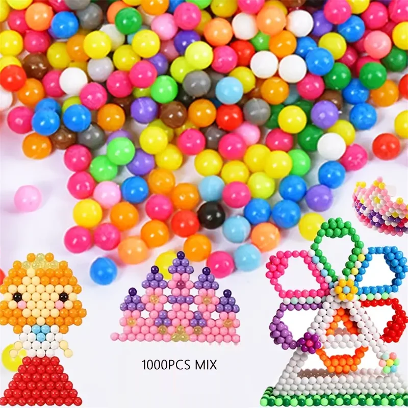 400/600/1000pcs 5MM Mixed Color DIY Water Spray Magic Sticky Beads for Handmade Jewelry And Craft Patterns And Designs