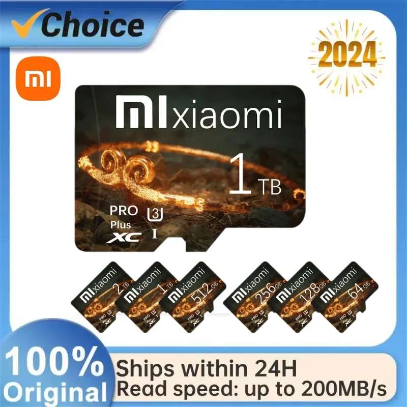 Xiaomi Original Class10 High Speed 1TB Micro TF SD Card 2TB SD Card High Capacity Memory Card 128G For Camera Phone With Adapter