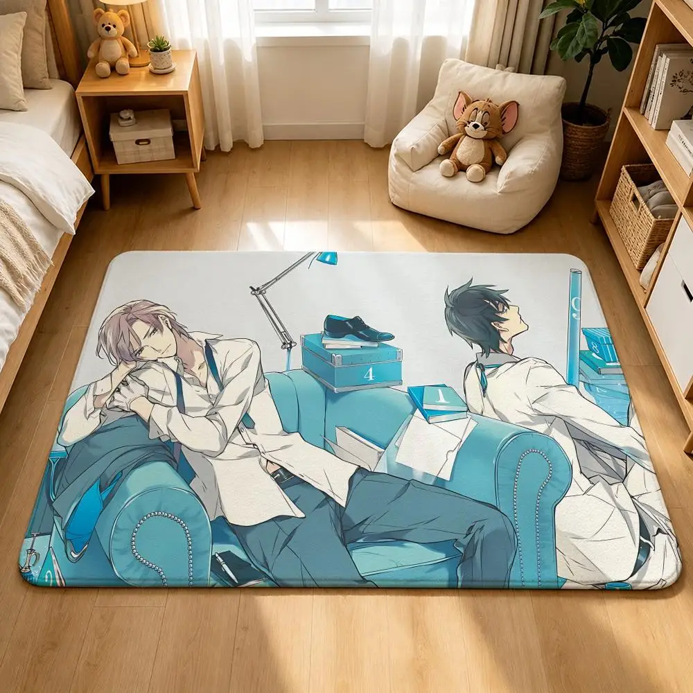 Manga-Ten CountS Floor Mat Shower Foot Mat, Bedside Carpet, Entrance Absorbent Doormat, Soft Non-Slip
