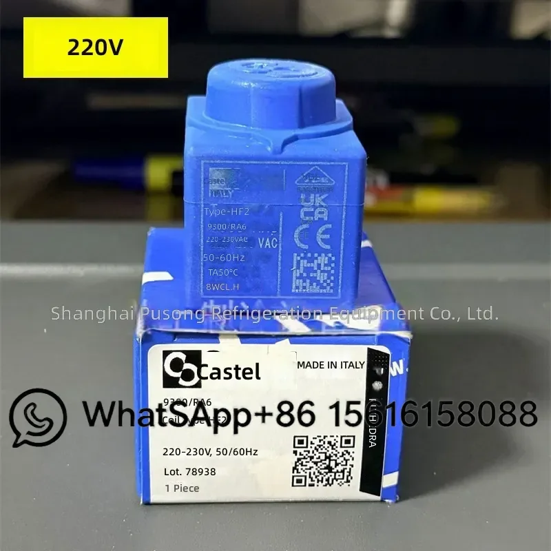 original-castel-castor-solenoid-valve-coil-hf2-hm2-220v-110v-24v-8w-explosion-proof-coil