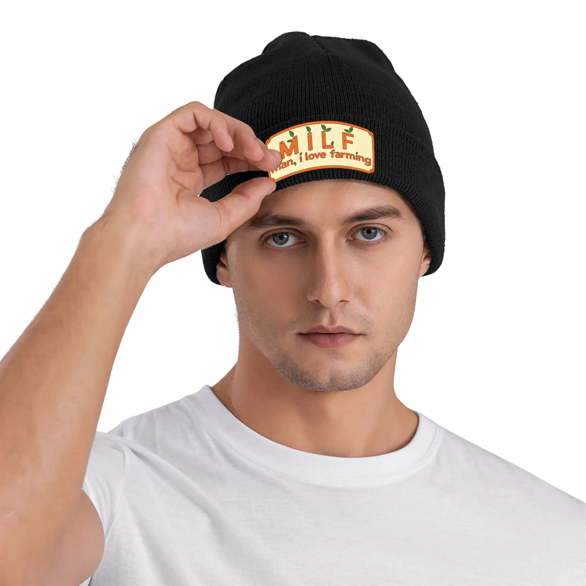 Man I Love Farming Winter Skullies Beanies Hat Warm Autumn Knitted Hats Bonnet Caps for Women Men