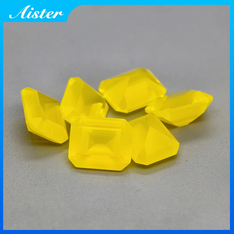 

Новый неоновый Майк желтого цвета, Yttrium, алюминий, гранат, свободный драгоценный камень, лабораторные бриллианты, изумрудная огранка, камни YAG для изготовления ювелирных изделий