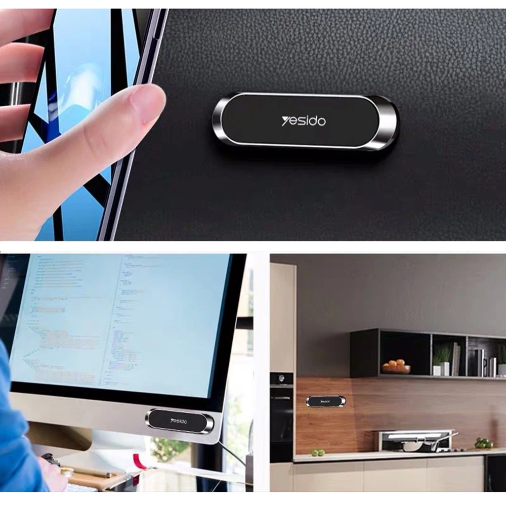 يزيدو-حامل هاتف السيارة المغناطيسي ، 360 درجة تدوير ، قوس لزجة ، مقطع قابل للاستبدال ، 1-10 قطعة