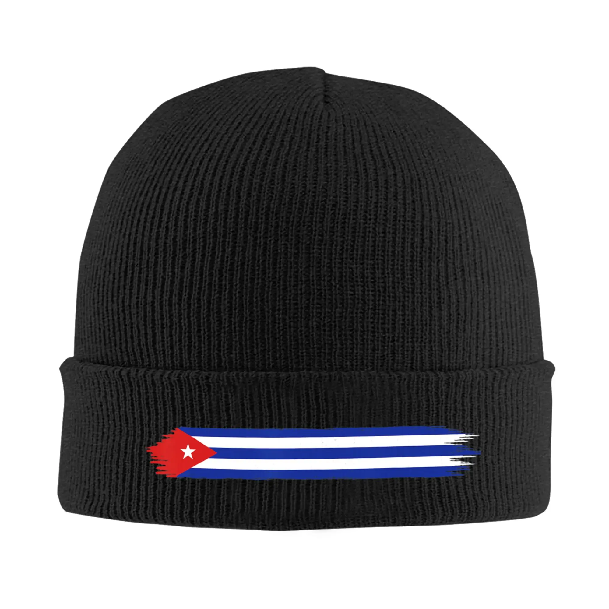 Cuba Flag  Cubano Knit Hat  Beanie Hats Hippie Elastic Men Women Bonnet Hats Spring Graphic Y2K Cool Caps Gift