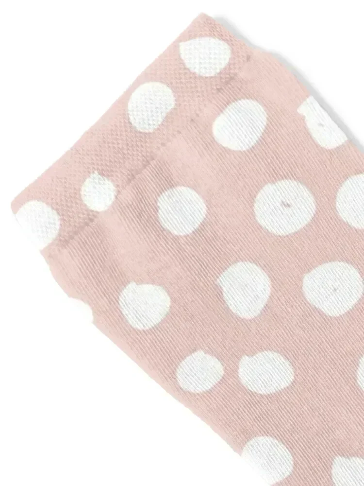 Wild Cheetah Spots Preppy Leopard Print Animal Print Polka Dots Dalmatian Boho Blush Pink Neutral Warm Rose Socks