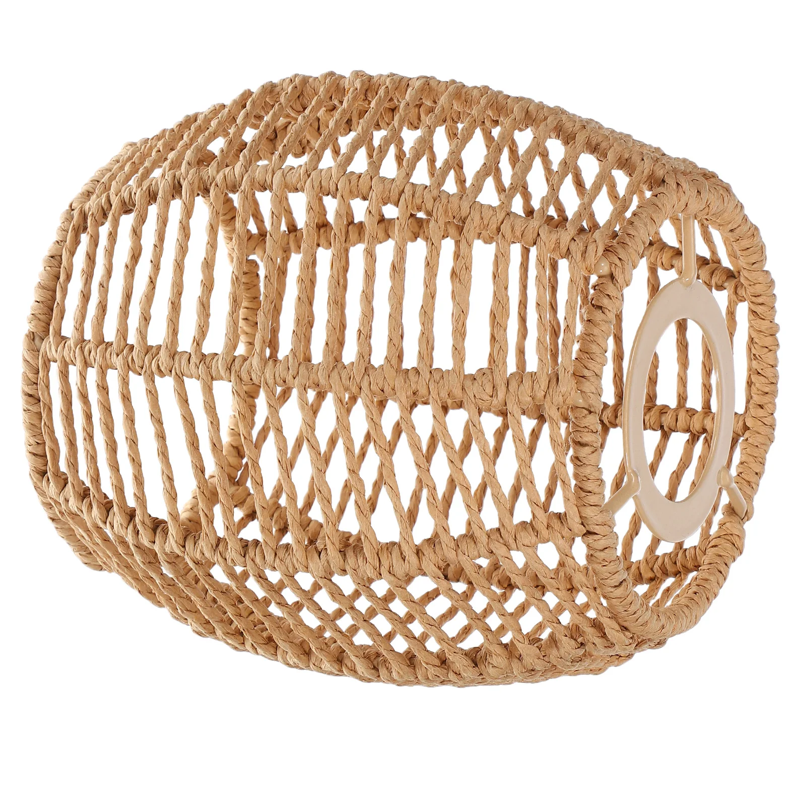 

Handwoven Iron Rope Lamp Shade Cover Decorative Ceiling Pendant for Living Room Restaurant BBQ Woven Lampshade Replacement Small