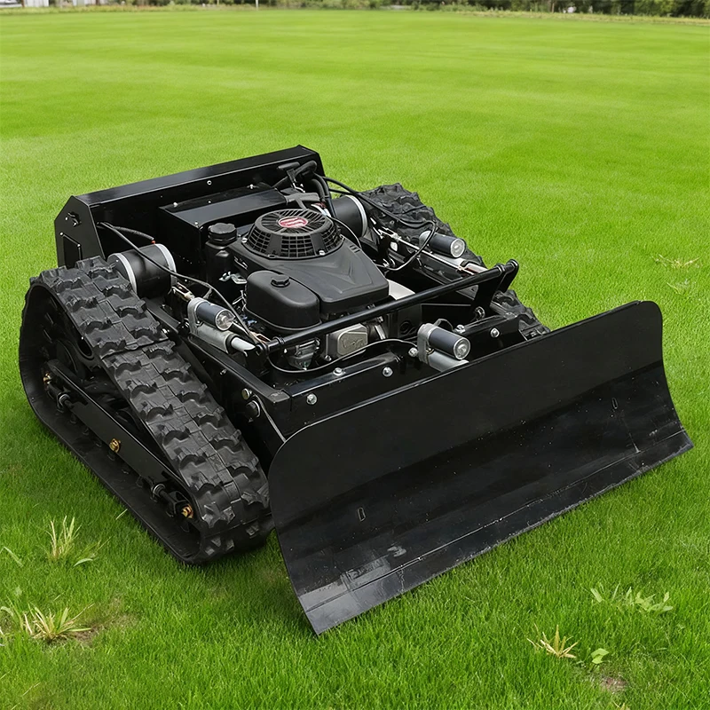 China Supply Rubber Crawler Robot Self Propelled Garden Remote Control Lawn Mower for Sale