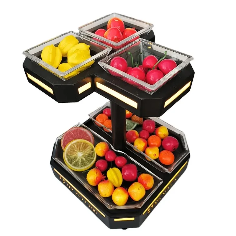 

Bar KTV Nightclub Custom Stainless Steel Acrylic LED Fruit Snack Tray