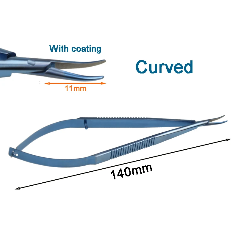

Ophthalmic Instrument Titanium Alloy Needle Holder Flat Handle Without Lock 14cm Needle Holding Pliers